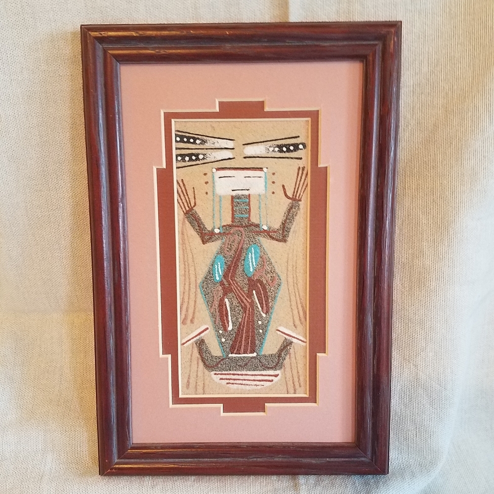 Navajo Sand Painting Artist Signed